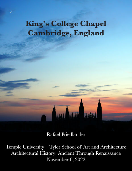 Kings College Chapel paper